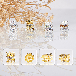 Латунные горный хрусталь шарик крышки&nbsp;RB-PH0008-20