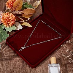 1 шт. бархатные коробки для ожерелий&nbsp;CON-BBC0001-05C