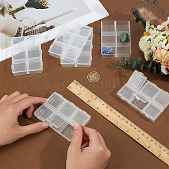 6шт 6 сетки пластиковые контейнеры для бисера&nbsp;CON-OC0001-76