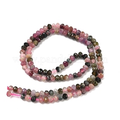 Натуральные разноцветные нити из турмалина&nbsp;G-P279-77-4mm