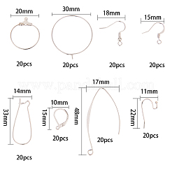 Латунная фурнитура для серег&nbsp;KK-SC0001-04