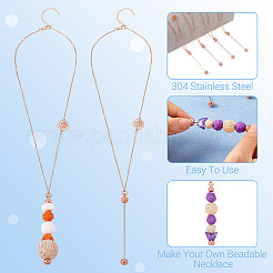 Цепочки-розы из нержавеющей стали 304&nbsp;NJEW-TAC0021