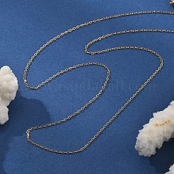 Ожерелья из цепочек из нержавеющей стали 304 толщиной 1 мм&nbsp;X-NJEW-T016-15G