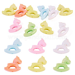 10шт УФ-покрытие непрозрачные акриловые бусины&nbsp;OACR-TA0004-10