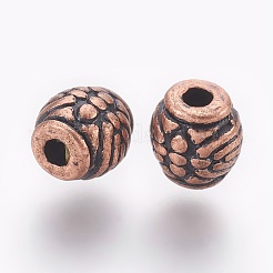 Сплавочные овальные бусины тибетского стиля &nbsp;LS-RLF0604Y