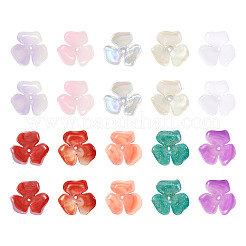 60шт 10 цвета непрозрачных акриловых колпачков для бусин&nbsp;OACR-TA0002-61