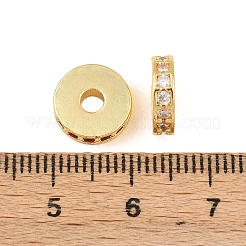 Латунные микро проложить кубического циркония бусы&nbsp;KK-H533-01G-04