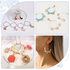 100 шт. 2 цвета 316 хирургическая нержавеющая сталь бокалы кольца подвески&nbsp;STAS-BBC0005-95B