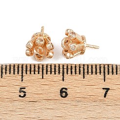 Латунный микро-паве кубический цирконий&nbsp;KK-Z122-04G