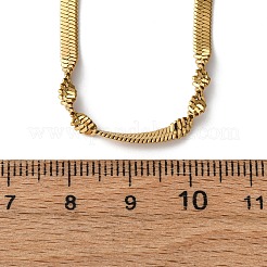 Ожерелья из нержавеющей стали 304 в виде витой змеи для женщин&nbsp;NJEW-M107-06G