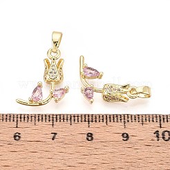 Латунные микро проложить кубического циркония подвески&nbsp;KK-T071-114G