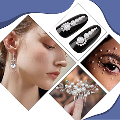 70 г 5 стиля АБС пластик имитация жемчуга кабошоны&nbsp;OACR-SC0001-45A