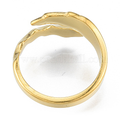 Ионное покрытие (ip) 304 нержавеющая сталь листовые манжетные кольца&nbsp;RJEW-N038-125LG