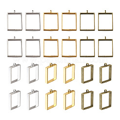 Сплав открытая задняя рамка большие подвески&nbsp;PALLOY-BT0001-02-RS