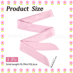 Длинные тонкие шифоновые шелковые цепочные пояса для женщин и девочек&nbsp;AJEW-WH20001-48E