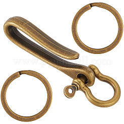 Застежки-крючки из сплава тибетского стиля 2 шт.&nbsp;FIND-SC0016-52