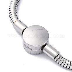 Браслеты-змейки из нержавеющей стали 304 для женщин&nbsp;BJEW-R010-01P-02