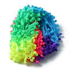 Кружевная отделка с кисточками из полиэстера градиентного цвета&nbsp;OCOR-WH0073-89