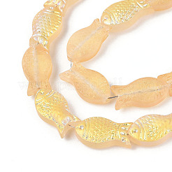 Матовые стеклянные бусины&nbsp;GLAA-T023-40C-07