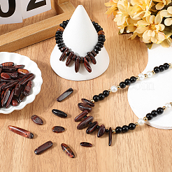 1 нить натуральных бусин-самородков тигрового глаза&nbsp;G-SC0003-21