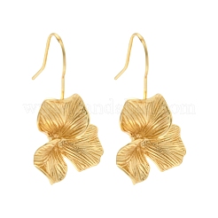 Серьги с подвесками из листовой латуни&nbsp;EJEW-H180-17G
