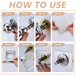 12 пакет 2-х цветных пластин для усиления двери из нержавеющей стали&nbsp;AJEW-GA0008-87