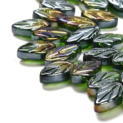 Стеклянные бусины с гальваническим покрытием &nbsp;EGLA-B004-02A-AB04