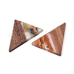 Подвески из непрозрачной смолы и ореха&nbsp;RESI-T060-57M