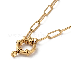 Ожерелья с подвесками из хирургической нержавеющей стали 316&nbsp;LS-NJEW-D059-01D-G