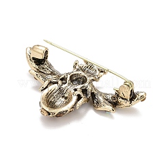 Булавка пчелиная эмаль со стразами&nbsp;LS-JEWB-A004-21AG