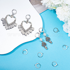 80 шт. фурнитура для сережек из нержавеющей стали 304&nbsp;STAS-SP0001-15