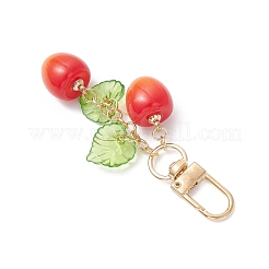 2 шт. пластиковых подвесных украшений в виде вишни&nbsp;HJEW-JM04399