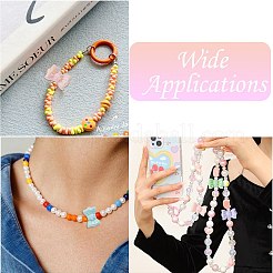 45 шт. 9-цветные непрозрачные акриловые бусины с УФ-покрытием&nbsp;OACR-CJ0002-54