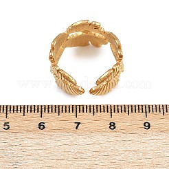 Регулируемые открытые манжеты из нержавеющей стали 304 для женщин&nbsp;LS-RJEW-K299-01G