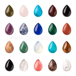 38шт. 19 вида кабошонов из драгоценных камней&nbsp;G-FW0001-04