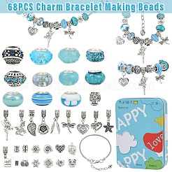 Наборы для самостоятельного изготовления браслетов в европейском стиле. В том числе европейские бусины из сплава и смолы.&nbsp;DIY-YW0012-11A