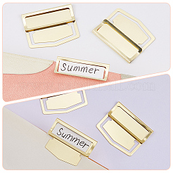 14 шт. закладки из нержавеющей стали для книг с зажимом для страниц&nbsp;AJEW-CP0009-29G