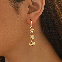 Круглые латунные серьги-кольца&nbsp;QY9214