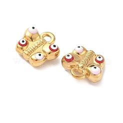 Эмалевая бабочка из нержавеющей стали 304 с амулетами от сглаза&nbsp;STAS-I346-22G