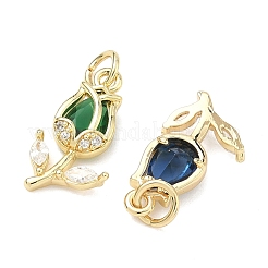 Латунные микро проложить кубического циркония подвески&nbsp;KK-K417-09G