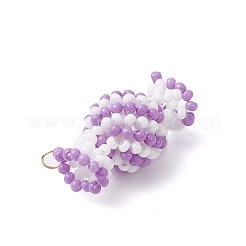 Подвески-конфеты из стеклянных бусин&nbsp;PALLOY-MZ00982-07