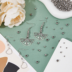 880 шт. 4 вида круглых бусин из нержавеющей стали 304 с прострочкой&nbsp;STAS-DC0015-28