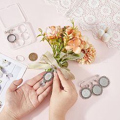 7шт латунные броши&nbsp;JEWB-WR00004