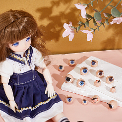 16 пара 8 стиля 3d abs кукла ремесло мультфильм подвижный глаз&nbsp;FIND-PH0028-12