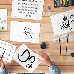 2 шт. 2-х цветный фарфоровый держатель для каллиграфических кистей&nbsp;AJEW-CA0004-91