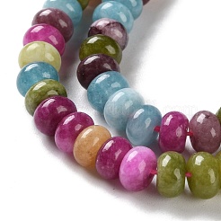 Природные окрашенные белого нефрита нитей бисера&nbsp;X-G-B124-B01-01