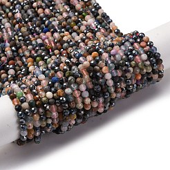 Природных драгоценных камней смешанного бисер нитей&nbsp;LS-G-RM2025-A16-4mm