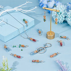 30 шт. стеклянная бутылка со стеклянными бусинами европейские подвески&nbsp;PALLOY-FI0001-02