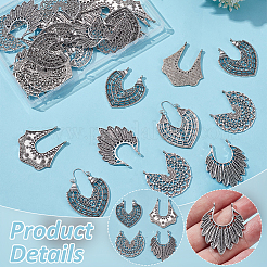 24шт 4 стиля подвески из сплава в тибетском стиле&nbsp;FIND-PH0023-26