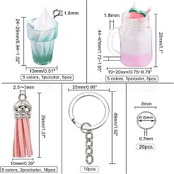 Милые наборы для изготовления брелоков с кисточками своими руками&nbsp;DIY-OC0003-97